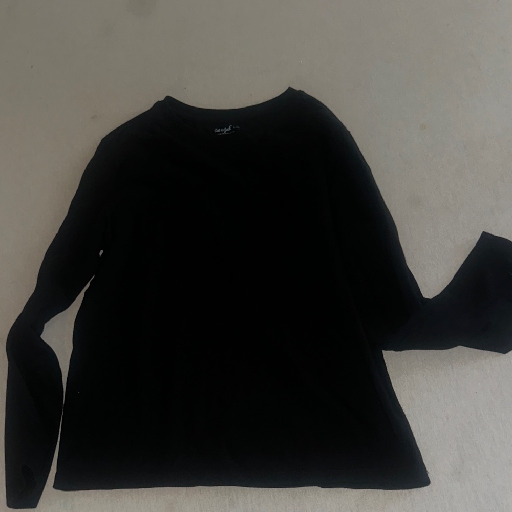 Kids Size 10-12 Cat & Jack Black Long Sleeve.